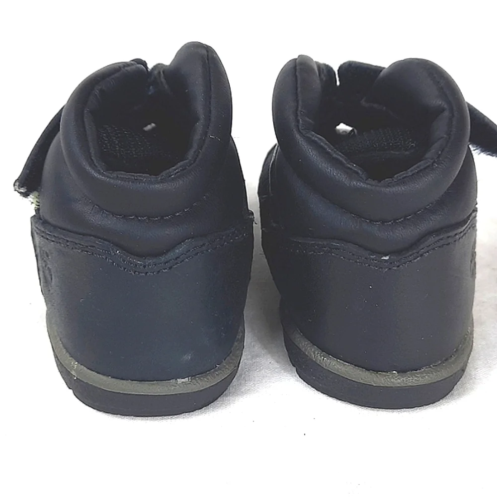 Timberland Baby Hightop Shoes Boots Sneakers Size 3 Black Leather Toddler